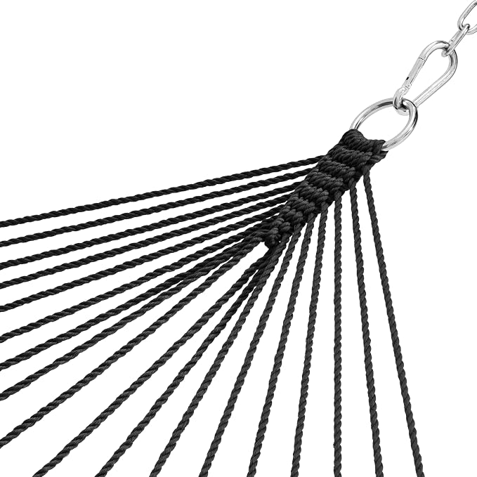 Lazy Daze Hammocks 10.5 FT Double 2 Person Caribbean Rope Hammock, Hand Woven - Image 3