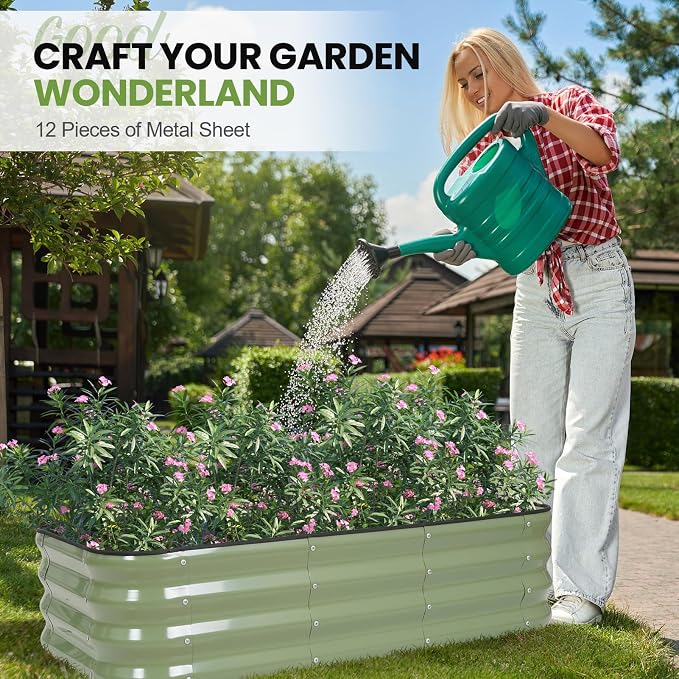 2Pcs 3-in-1 Adjustable Raised Garden Bed Kit | Galvanized Planter Boxes - Image 3