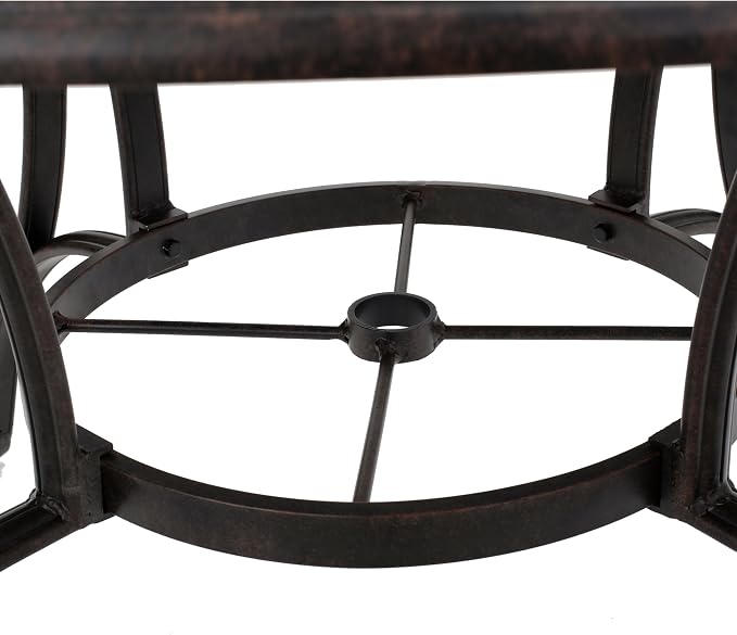 Christopher Knight Home Alfresco Outdoor Cast Aluminum Circular Dining Table - Image 8