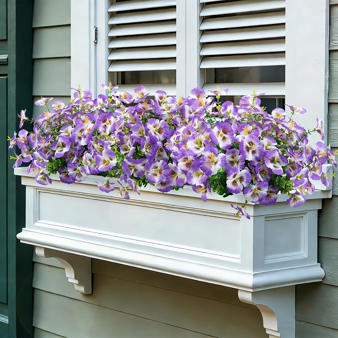12 Bundles Artificial Pansy Flowers - Image 4