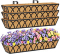 HFHOME 4 Pcs 30" Window Box Deck Railing Planter by HFHOME