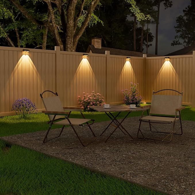 NIORSUN Solar Fence Lights, 16 Pack Solars Deck Light, Warm White Color - Image 2