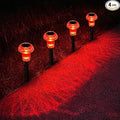 Easter Solar Pathway Lights Outdoor Decorative 4 Pack, Valentines Day Halloween by COZYPAVILION