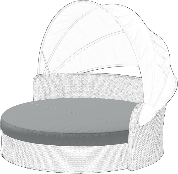 Outdoor Daybed Cushion Cover, Out Door Waterproof and Fade-Resistant Sun Bed by Cethytirko