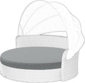Outdoor Daybed Cushion Cover, Out Door Waterproof and Fade-Resistant Sun Bed by Cethytirko