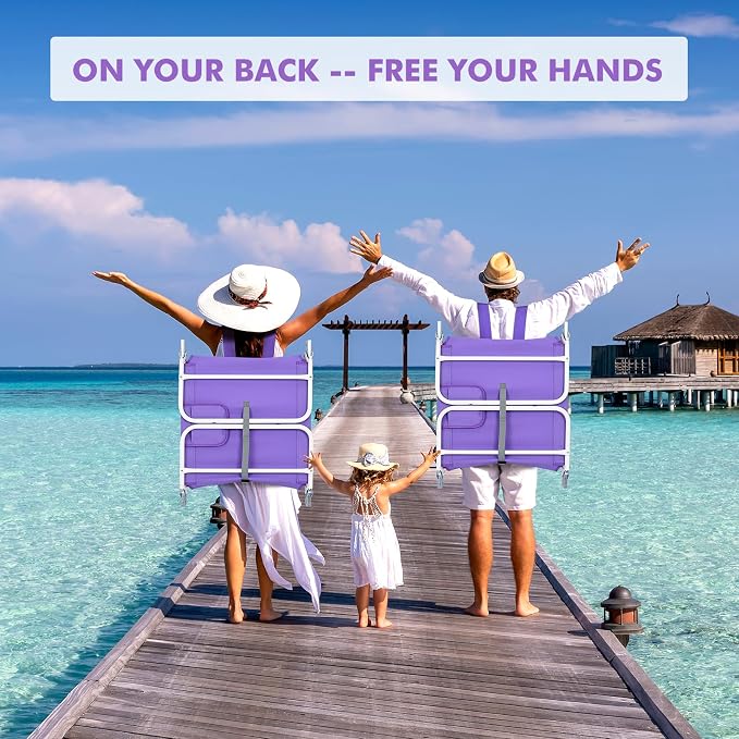 3 in 1 Women Comfort Backpack Beach Tanning Lounge Chair - Image 6