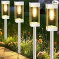 Solar Pathway Lights 8 Pack Solar Outdoor Lights by Gorrzai