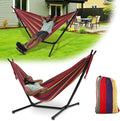 Hammock with Stand for Outside, 600lb Weight Capacity Adjustable Height 3-in-1 by HOME+RIGHT