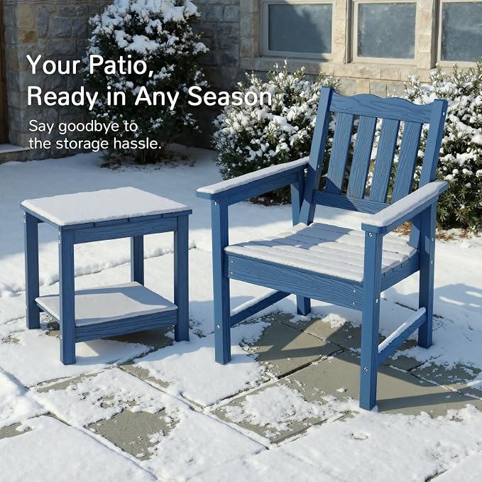 Stoog All-Weather Patio Chairs Set of 2, Heavy Duty Outdoor Chairs - Image 6
