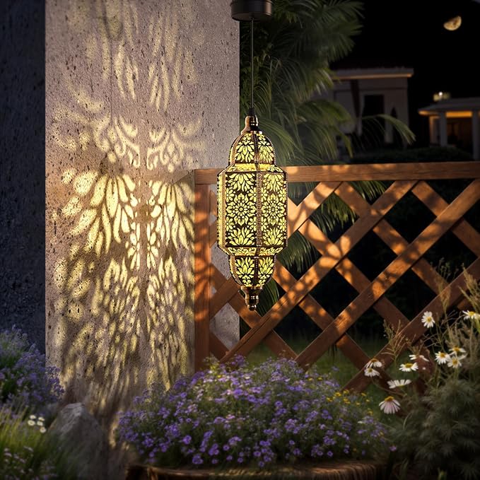Twinkya Hanging Solar Lights Outdoor Garden Decorative Solar Lantern Waterproof - Image 4