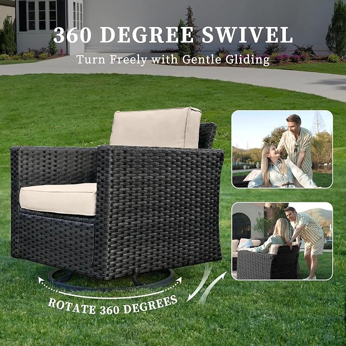 UDPATIO Patio Furniture Set, 6 Pieces Outdoor Furniture Sets - Image 4
