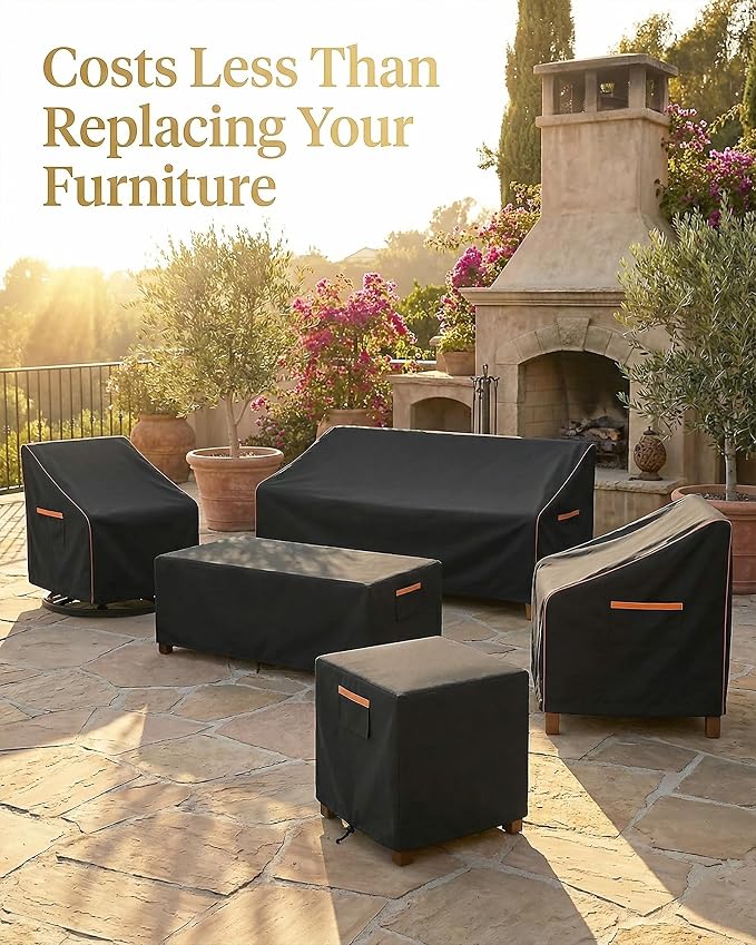3-Piece Patio Furniture Cover Set - Image 9