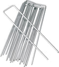 6 Inches Heavy Duty Galvanized Steel Garden Stakes Staples Securing Pegs by Sweecomb