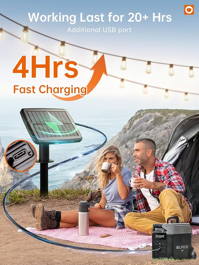 addlon 35FT Solar String Lights Outdoor, IP54 Waterproof Solar Powered - Image 4