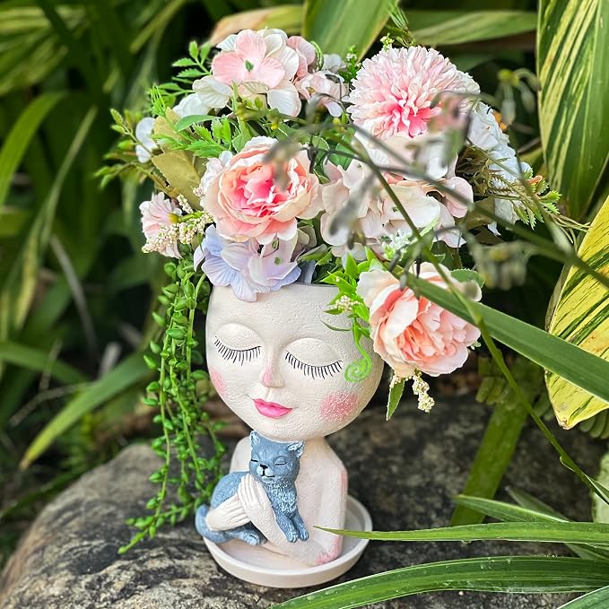 Face Plant Pots Head Planters - Image 6