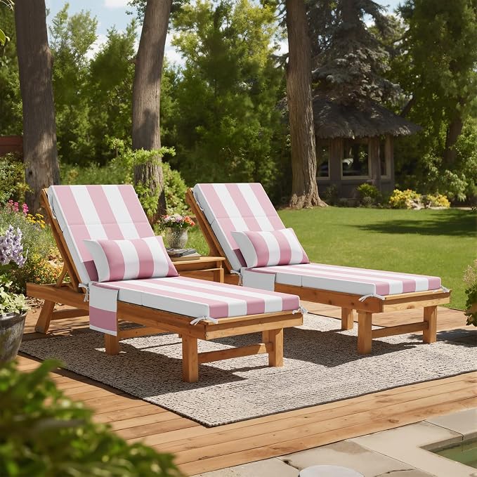 Crestlive Foldable Outdoor Chaise Lounge Cushions by CrestliveProducts