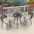 PURPLE LEAF Counter Height Bar Stools Table Dining Table by PURPLELEAF