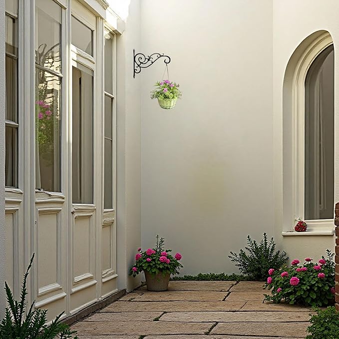 AIM & GGKK Metal Plant Hanger Hook – 2 Pack Hanging Plant Holder - Image 7