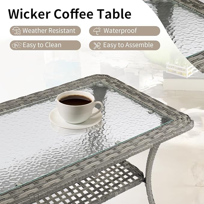 VINGLI Outdoor Coffee Table - Image 4