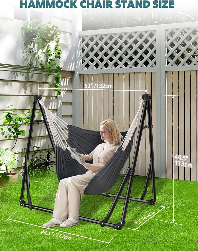 Anyoo 2 in 1 Hammock and Swinging Chair - Image 4