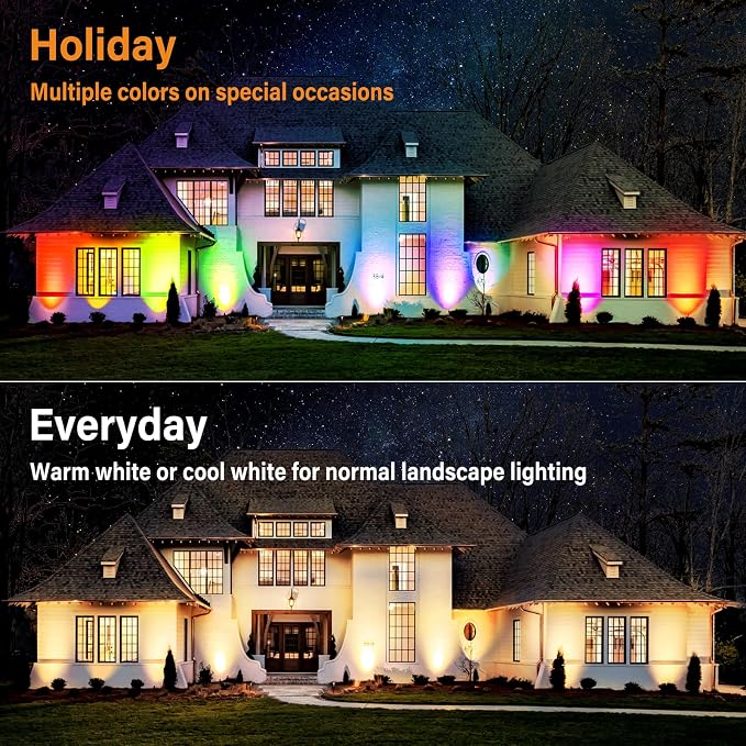 Low Voltage RGBW LED Landscape Lights Spot Lights Outdoor - Image 5
