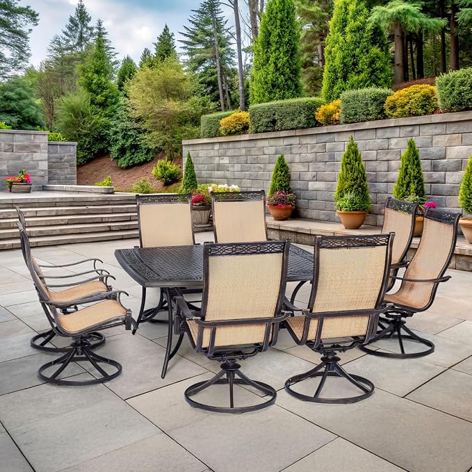 Hanover Manor 9-Piece Outdoor Dining Set - Image 3