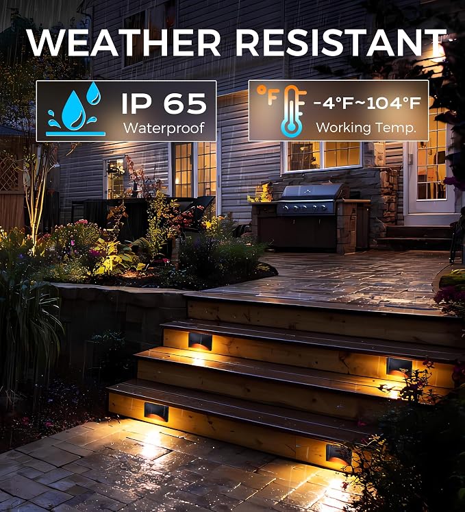 Cloudy Bay Low Voltage LED Step Lights Outdoor, Surface Mount/J-Box Mount - Image 5