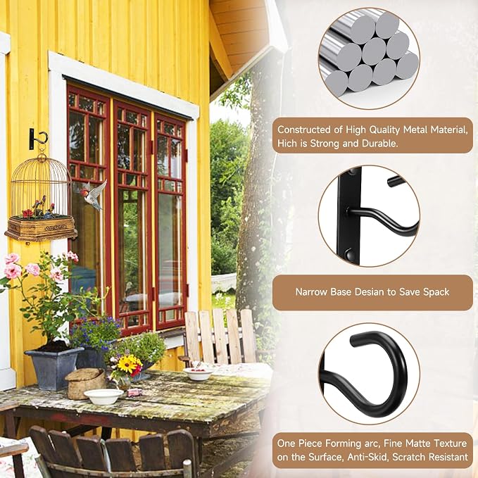 6Pack 2.5Inch Ceiling Hooks for Hanging Plant, Hanger for Indoor and Outdoor - Image 3