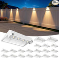 NIORSUN Solar Fence Lights Outdoor 20 Pack, IP65 Waterproof Large Size LED by NIORSUN