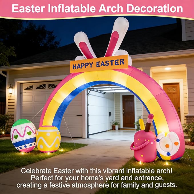 10FT Easter Inflatables Archway - Image 9