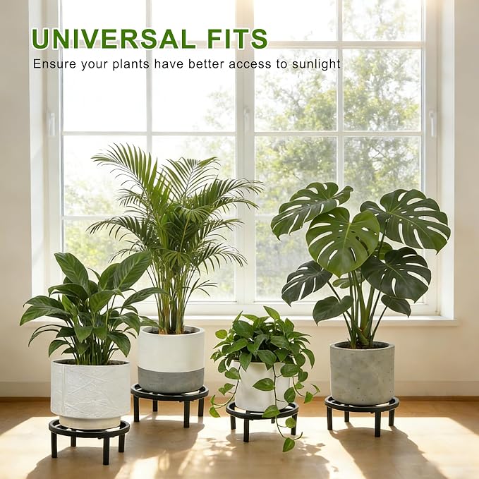 Metal Plant Stand Indoor Outdoor, Heavy Duty Plant Riser, Sturdy Flower Pot - Image 7