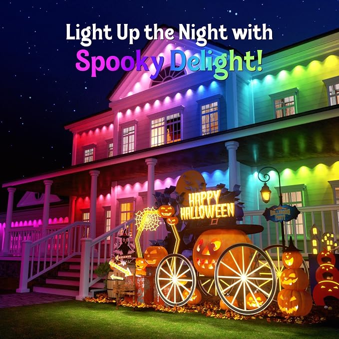 Fitop Permanent Outdoor Lights, 100FT RGB LED Eaves Light - Image 4