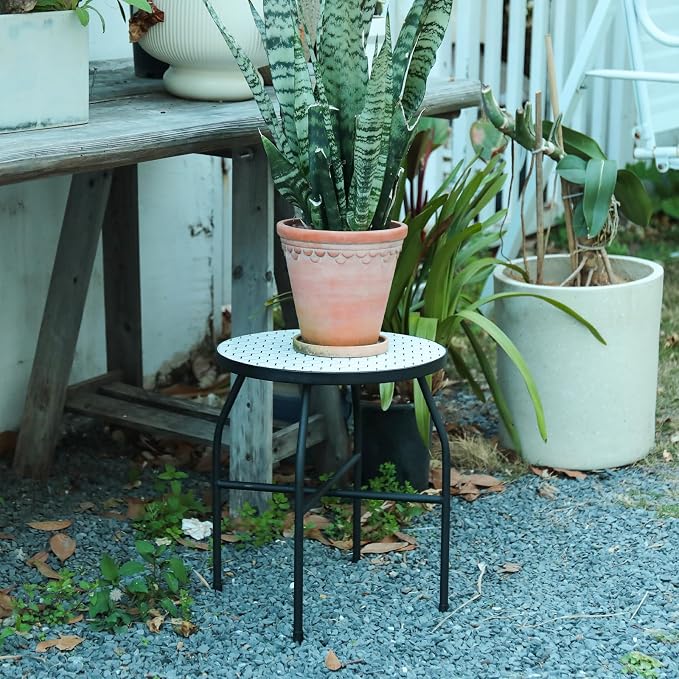 VCUTEKA Mosaic Outdoor Side Table - Image 5