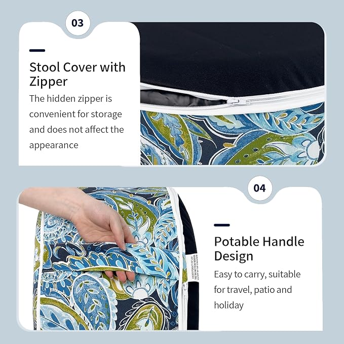 Inflatable Ottoman Stool D31 xH14 - Image 5