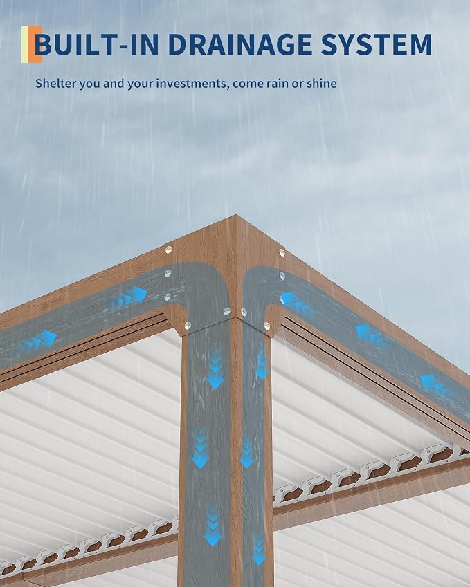 Garvee Louvered Pergola - Image 6