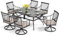 PHI VILLA 7 Pieces Outdoor Dining Set by PHIVILLAThepioneerofcomfortablehouseholdsupplies