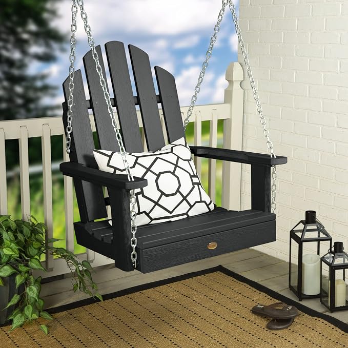 highwood Classic Westport Adirondack Single Seat 1-Person Porch Swing - Image 2