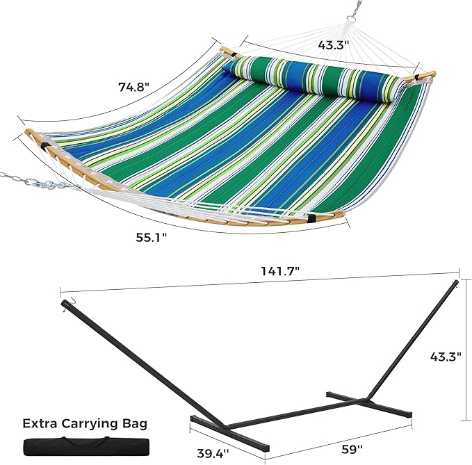 SUPERJARE Curved-Bar Hammock - Image 8