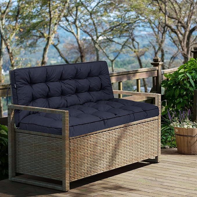 Outside Benches Cushion with Backrest, Thicken Waterproof Swing Cushions 2/3 - Image 7