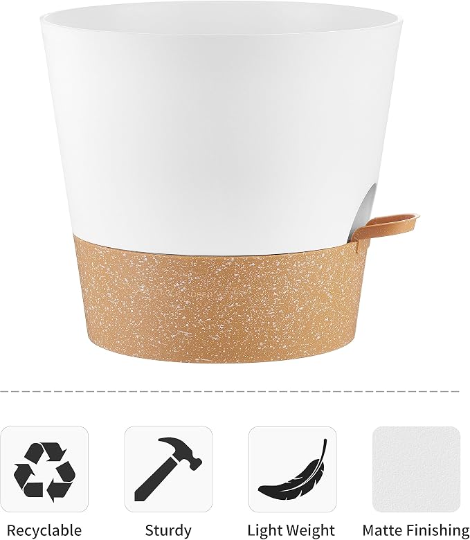 FaithLand 2-Pack 10 Inch Planter Pots - Image 4