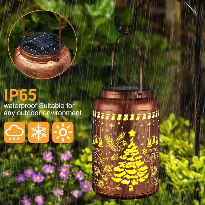 Solar Lanterns Outdoor Waterproof Garden Decor Birthday Gifts - Image 2