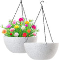 WOUSIWER 13 inch 2Pack Large Hanging Planters by WOUSIWER