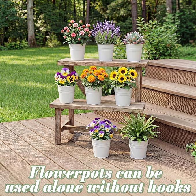 HowRU Hanging Flower Pots, Railing Planter Box - Image 5