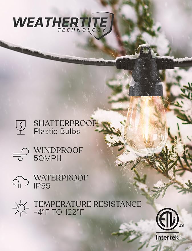 Brightech Ambience Pro 27-Ft Solar String Lights - Image 2