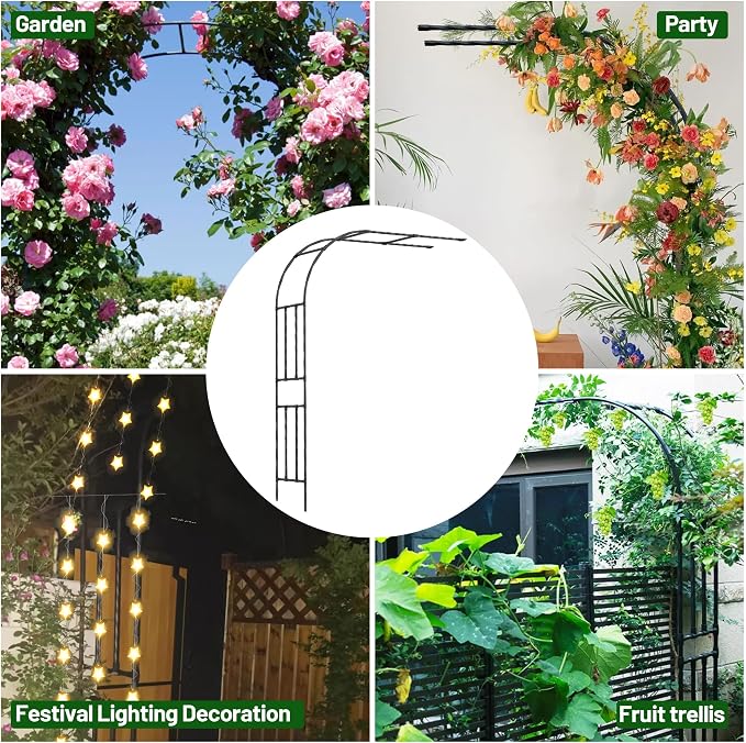 Half Sided Garden Arch, 47.24’’x94.5’’ Arbor Trellis, Garden Arch Trellis - Image 7