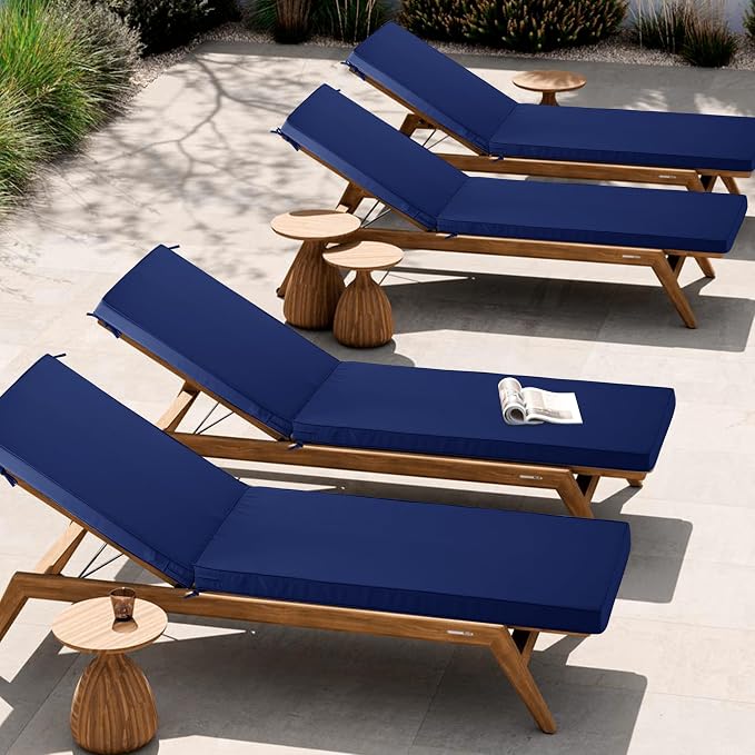 Chaise Lounge Cushion Outdoor, Waterproof and Stain-Resistant Lounge Deck - Image 6