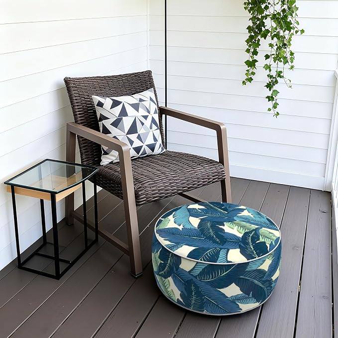 Patio Inflatable Ottoman, 21x9 Inch Portable Stool Ottoman - Image 6