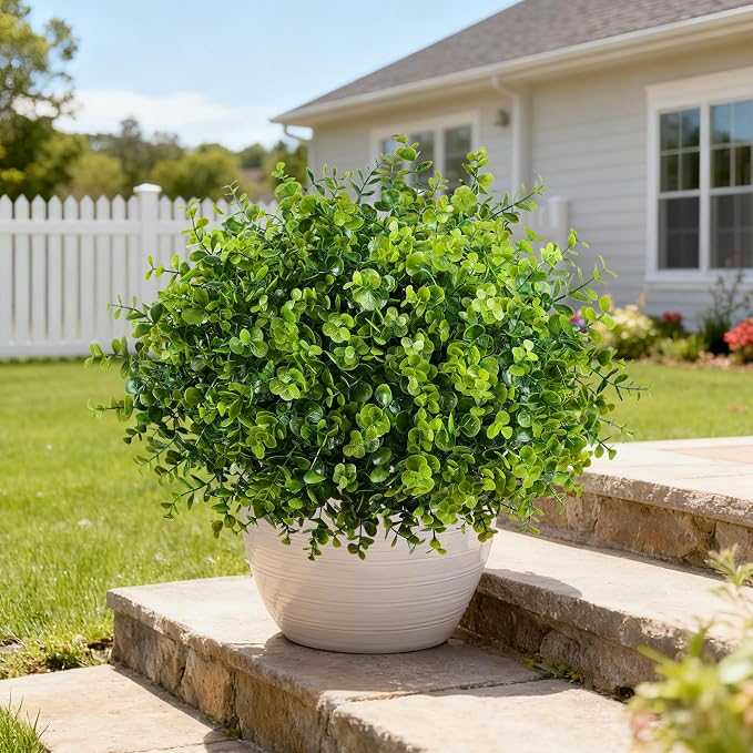 Artificial Faux Outdoor Plants for Spring Summer Decoration, 12 Bundles Fake - Image 7