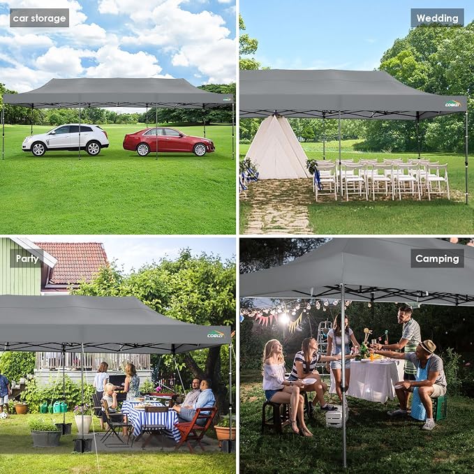 COBIZI 10x30 Pop up Canopy, Heavy Duty Outdoor Party Tents - Image 6