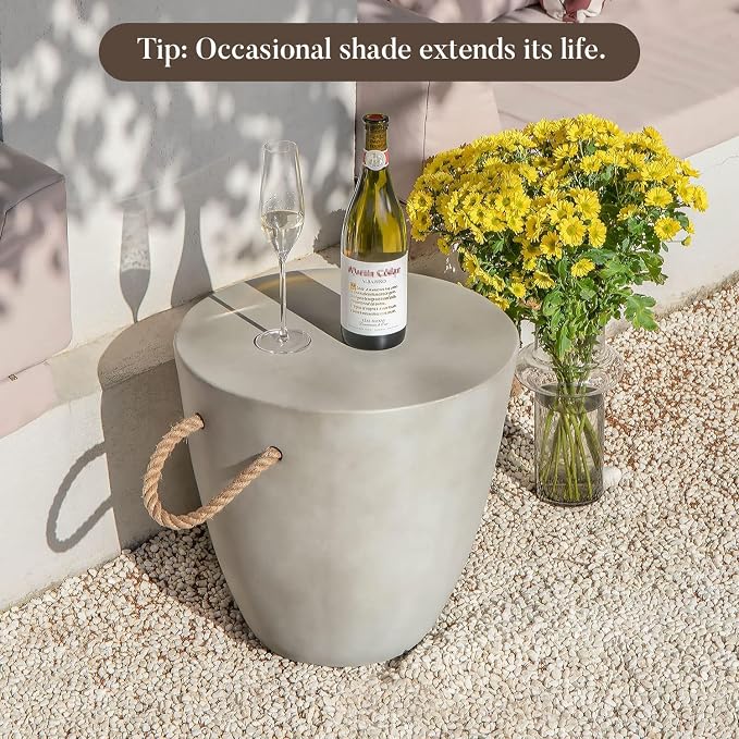 COSIEST Outdoor Shaped Side Table - Image 4